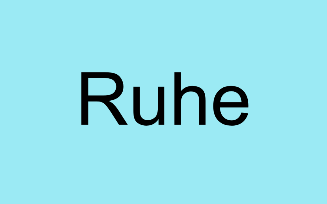 Ruhe finden